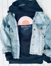 Load image into Gallery viewer, &#39;Michigan Girl&#39; Sunset Art Funnelneck Sweatshirt