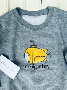 'Michigan Boy' Submarine Youth Sweatshirt