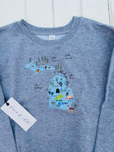 Load image into Gallery viewer, Michigan Boy + Snowboarder Youth Sweatshirt