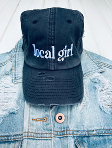 'Local Girl' Distressed Baseball Hat