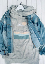 Load image into Gallery viewer, &#39;Michigan Girl&#39; Seagull Sunset Art Funnelneck Sweatshirt